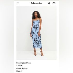 Reformation Pennington dress sz 4